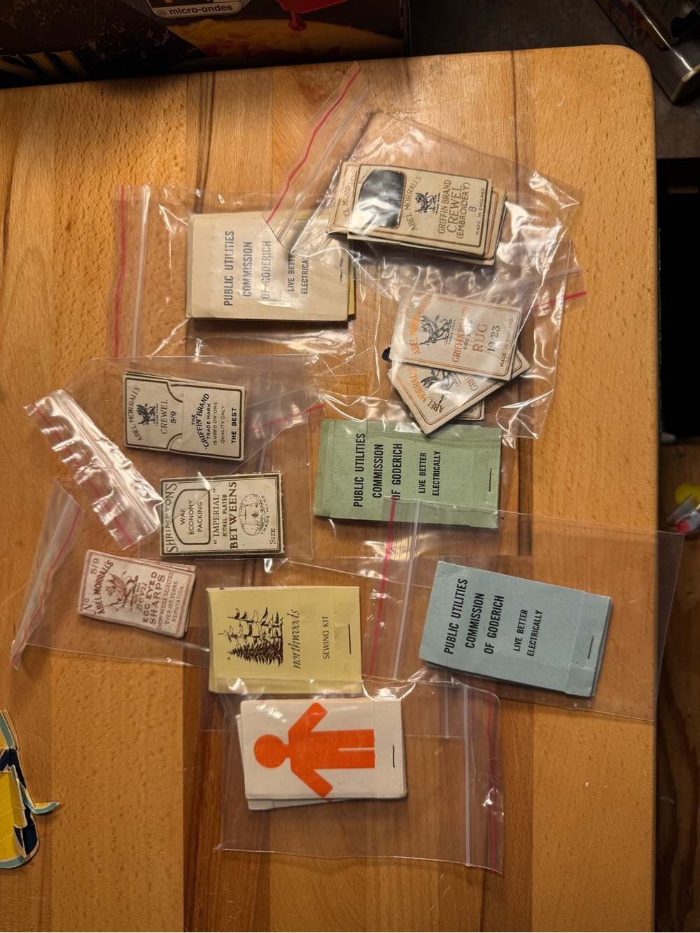 Assorted Vintage sewing kit and Accessories & Griffin needles.